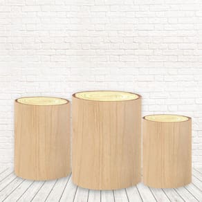 Trio De Capas Tecido Sublimado 3D Troncos Fcc-517