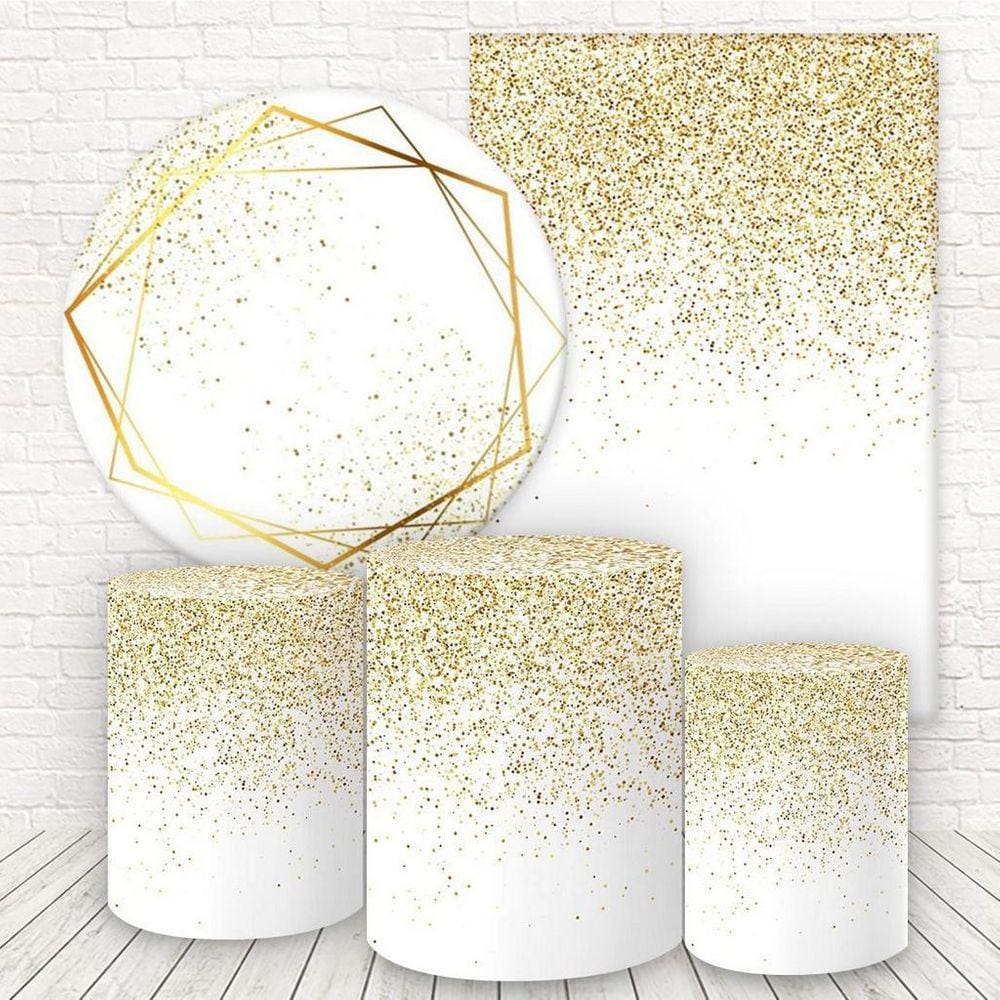 Kit 2 Painéis E Capas 3D Sublimado Efeito Glitter Fkpc-565