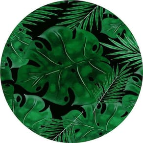 Painel Redondo 3D Sublimado Folhagem Frd-1310
