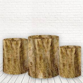 Trio De Capas Cilindros 3D Sublimado Tronco Fcc-068