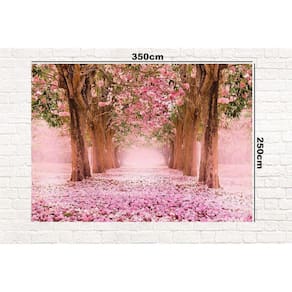 Painel Retangular 3D Sublimado Jardim 2,0X1,5 Frt-2325