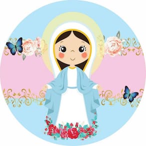 Painel Redondo 3D Sublimado Religioso Frd-1755
