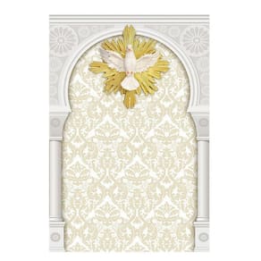 Painel Retangular 3D Sublimado Batizado 1,5X2,2 Frt-4828