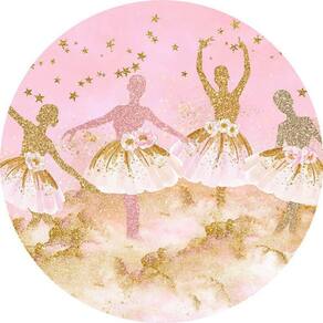 Painel Redondo 3D Sublimado Bailarina Frd-3853
