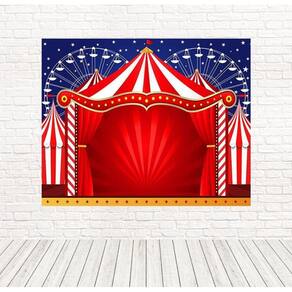 Painel Retangular Tecido 3D Circo 2,00 X 1,50 Frt-5257