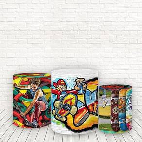 Trio De Capas Tecido Sublimado 3D Skate Fcc-547