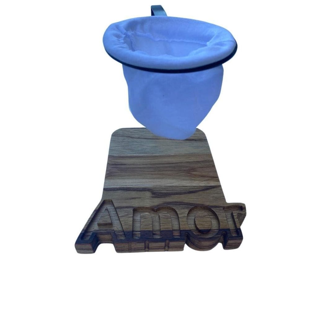 Coador De Café Portátil Para Estrada Multiuso Amor 16X15X2Cm