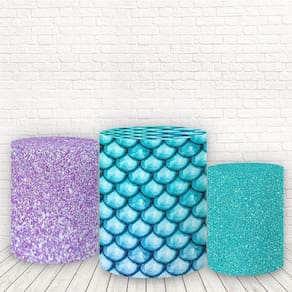 Trio De Capas Cilindros 3D Sublimado Sereia Fcc-256