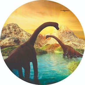 Painel Redondo 3D Sublimado Dinossauro Frd-2933