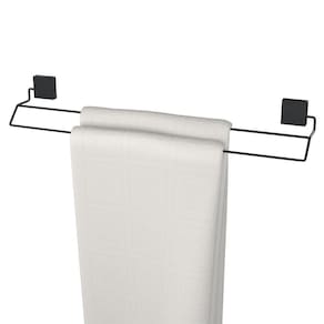 Porta Toalhas Duplo Suporte Toalheiro Para Box Preto