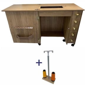 Móvel Gabinete Mesa Luxo Para Maquina Costura Brother Ce5500