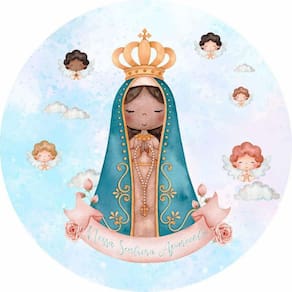 Painel Redondo 3D Sublimado Religioso Frd-4873