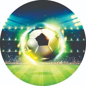Painel Redondo 3D Sublimado Futebol E Bola Frd-2948