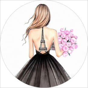 Painel Redondo 3D Sublimado Paris Frd-4400