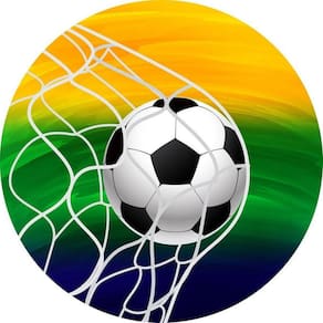 Painel Redondo 3D Sublimado Futebol E Bola Frd-5484