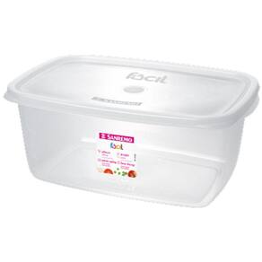 Pote Para Alimentos Organizador 3,2 L Transparente Com Tampa