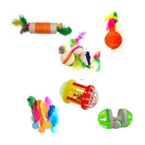 Kit Brinquedos Para Gato 6 Itens