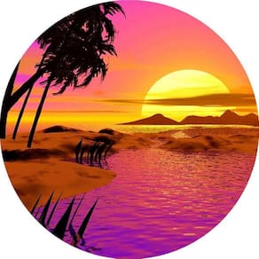 Painel Redondo 3D Sublimado Tardezinha Frd-3394