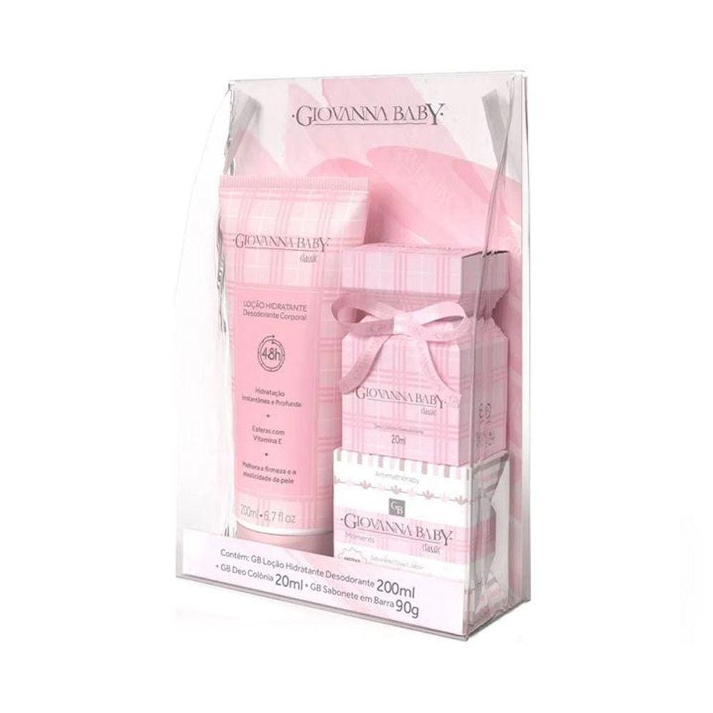 Kit Giovanna Baby Classic Colônia Hidratante e Sabonete