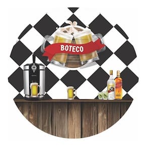 Painel Redondo 3D Sublimado Boteco Frd-3457