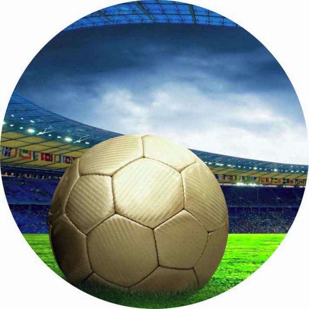 Painel Redondo 3D Sublimado Futebol E Bola Frd-926
