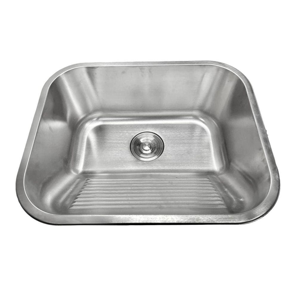 Tanque Lavanderia Escovado 55X45 Aço Inoxidável 304 Premium