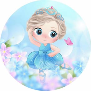 Painel Redondo 3D Sublimado Bailarina Frd-5208