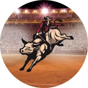 Painel Redondo 3D Sublimado Cavalo Country Frd-4467