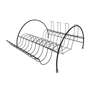 Escorredor De Louça Multiuso Arco Arame Preto Inox Madefer