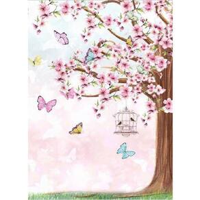 Painel Retangular 3D Sublimado Jardim 1,5X2,2 Frt-1222