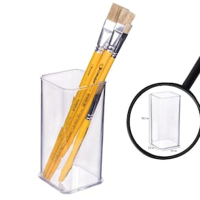 Organizador de plástico acrílico 7,3 x 7,3 x 15,75 cm H3 Plasutil ref.15508