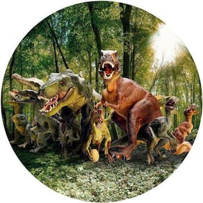 Painel Redondo 3D Sublimado Dinossauro Frd-2551