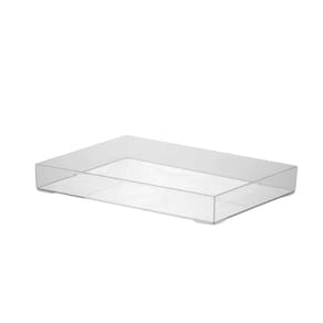 Bandeja Organizadora Em Acrilico Cristal 18X10Cm 2Mm