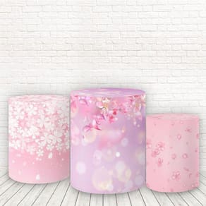 Trio De Capas Cilindros 3D Sublimado Jardim Fcc-203