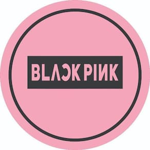Painel Redondo 3D Sublimado Black Pink Frd-2640