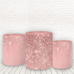 Trio De Capas Cilindros 3D Sublimado Efeito Glitter Fcc-114