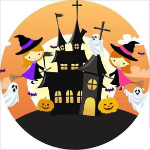 Painel Redondo 3D Sublimado Halloween Frd-5085