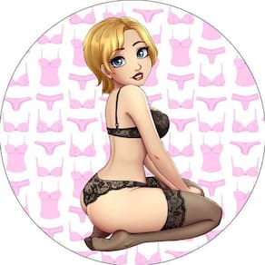 Painel Redondo 3D Sublimado Chá De Lingerie Frd-3347