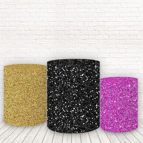Trio De Capas Cilindros 3D Sublimado Efeito Glitter Fcc-099