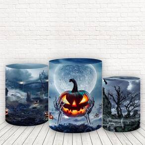 Trio De Capas Cilindros 3D Sublimado Halloween Fcc-379
