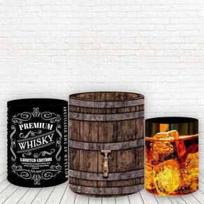 Trio De Capas Cilindros 3D Sublimado Boteco Fcc-393
