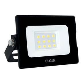 Projetor Led 10W 6500K Branca Fria Preto Bivolt
