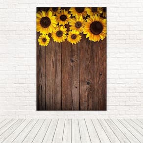 Painel Retangular 3D Sublimado Girassol 1,5X2,2 Frt-5013