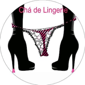 Painel Redondo 3D Sublimado Chá De Lingerie Frd-3343