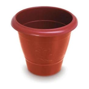 Vaso De Plantas Redondo Médio 30X28 Vermelho 25290 Arqplast