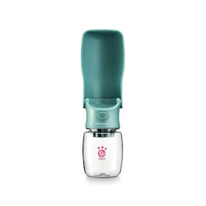 Garrafa Portátil Dobrável 350Ml Verde Filtro Carvão Ativado