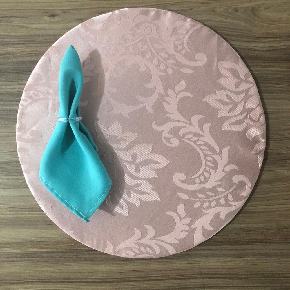 Jogo De Sousplat De Tecido 2 Lugares Completos Azul