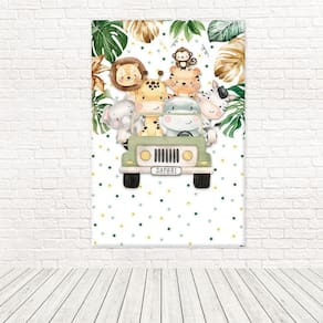 Painel Retangular 3D Sublimado Safari 1,5X2,2 Frt-5173