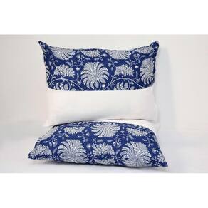 Conjunto De Fronhas 100% Algodão 180 Fios 2 Peças Azul