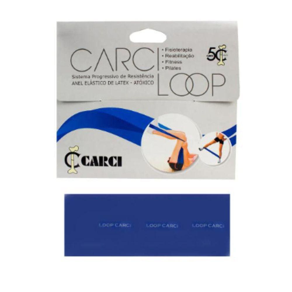 Faixa Elástica Circular Carci Loop 35 X 05 Cm - Nº3 - Azul